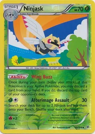Roaring Skies Ninjask #10/108 reverse holo